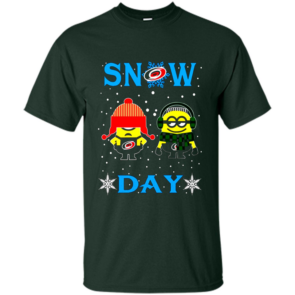 Snow Day Shirt For Carolina Hurricanes Vs Minion Fans pingpong