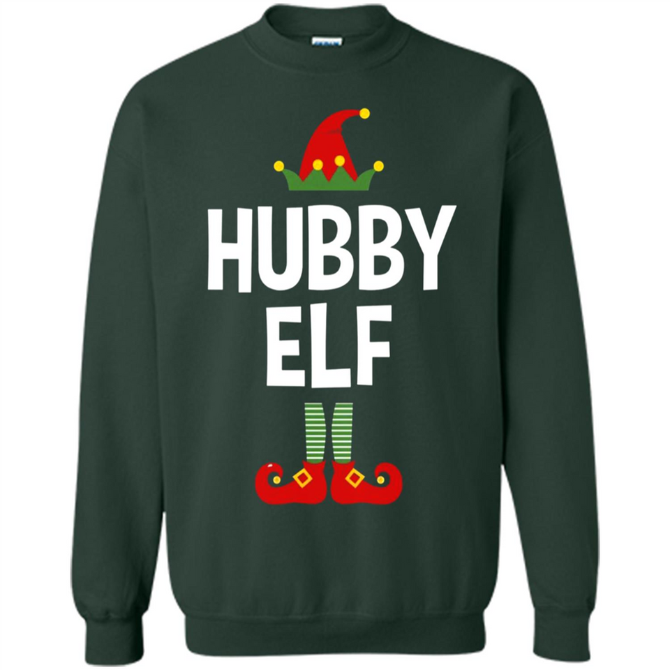 Hubby Elf Shirt - Family Matching Christmas Pajamas - Sweatshirt