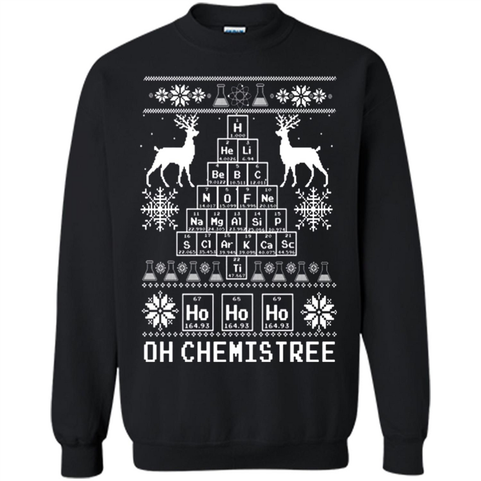 Oh Chemistry Tree Ugly Christmas Sweater - Sweatshirt