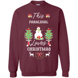 This Paralegal Loves Christmas Tree Shirt with Snowman