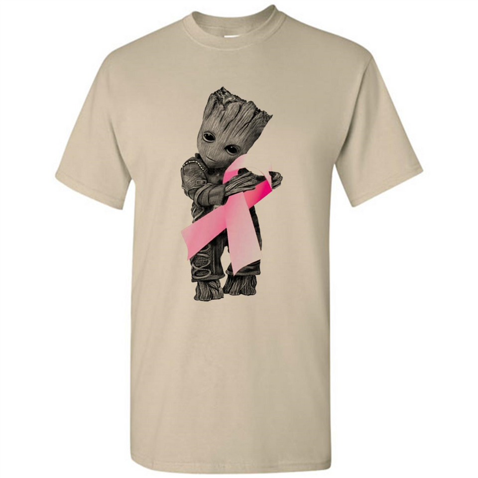 Groot Hug Breast Cancer - Shirt