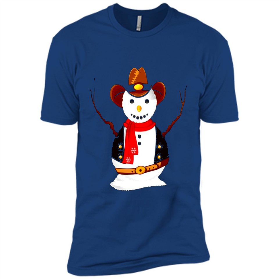 Snowman Cowboy Merry Christmas Xmas
