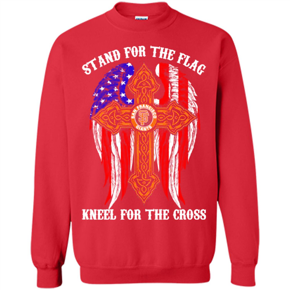 Francisco Giants - stand for the flag kneel for the cross