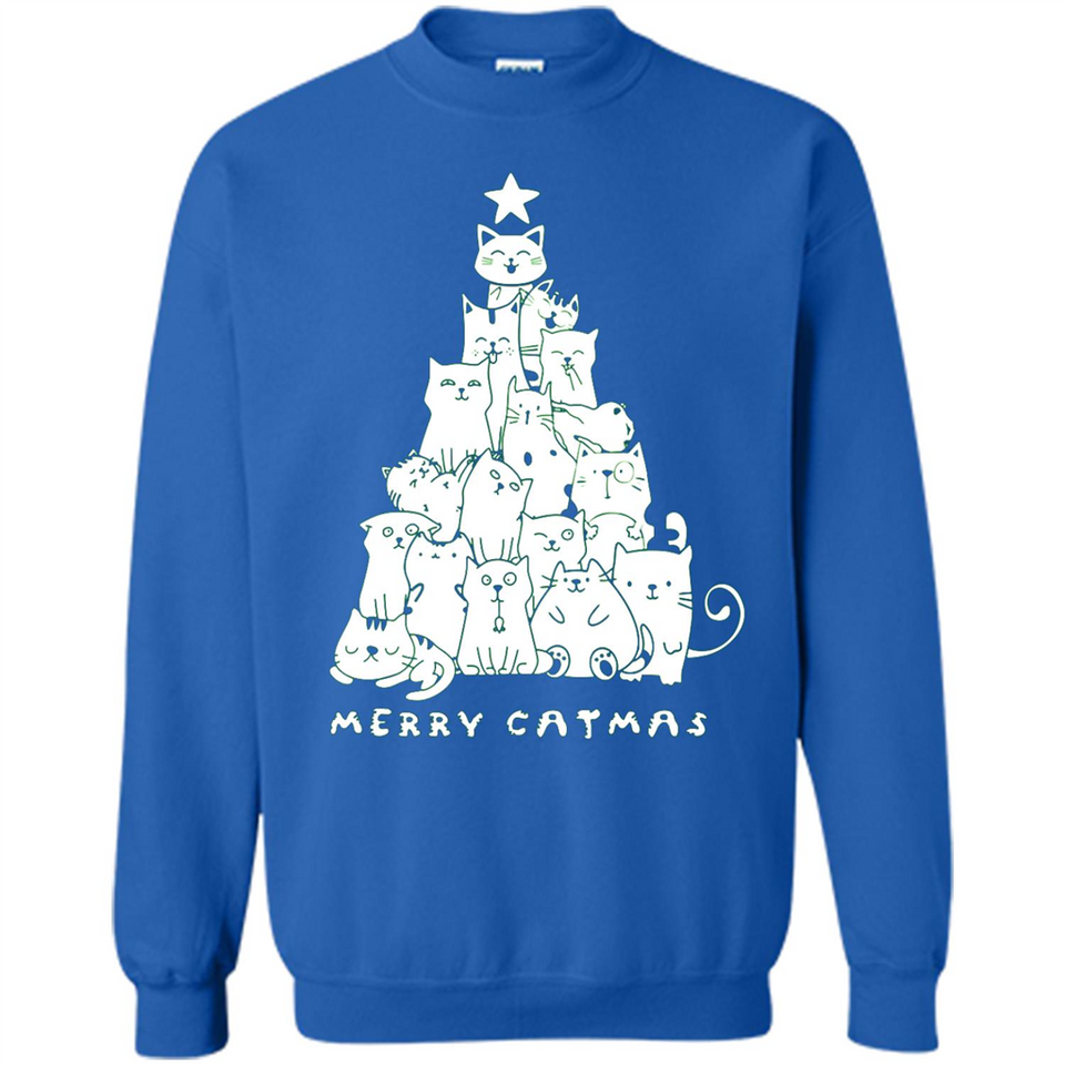 Merry Catmas - Merry Christmas Cat Lover Mug PINGPONG - Sweatshirt