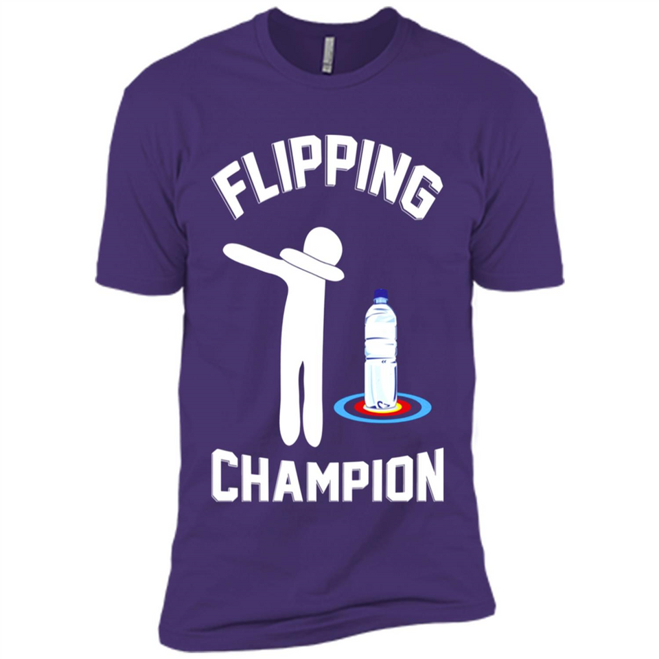 Water Bottle Flipping Tshirt Dabbing Flipping Champion - Premium Short Sleeve T-Shirt