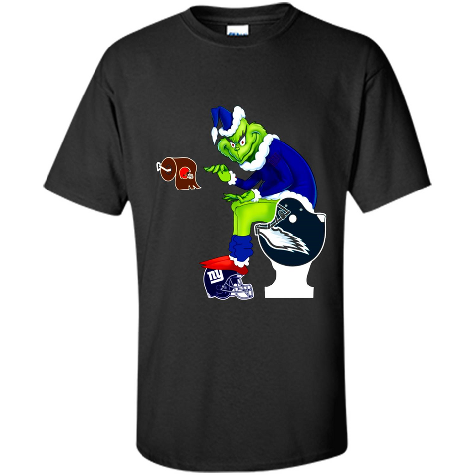 New York Giants Toilet Grinch Santa Claus Football Fan PINGPONG