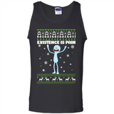 Mr Meeseeks Xistence Is Pain Ugly Christmas - Tank Top