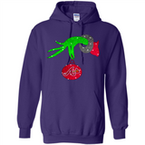 GRINCH HAND HOLDING ATLANTA BRAVES GLITTER CHRISTMAS PINGPONG