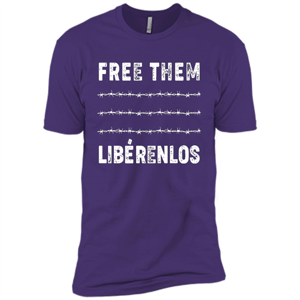 Peaceful Communities- Free Them Liberenlos Shirt PINGPONG - Premium Short Sleeve T-Shirt