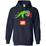 Grinch hand holding Logo HomeDepot Glitter Christmas - Hoodie