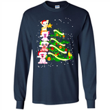 Pigs Christmas T Shirt PINGPONG - Long Sleeve T-Shirt
