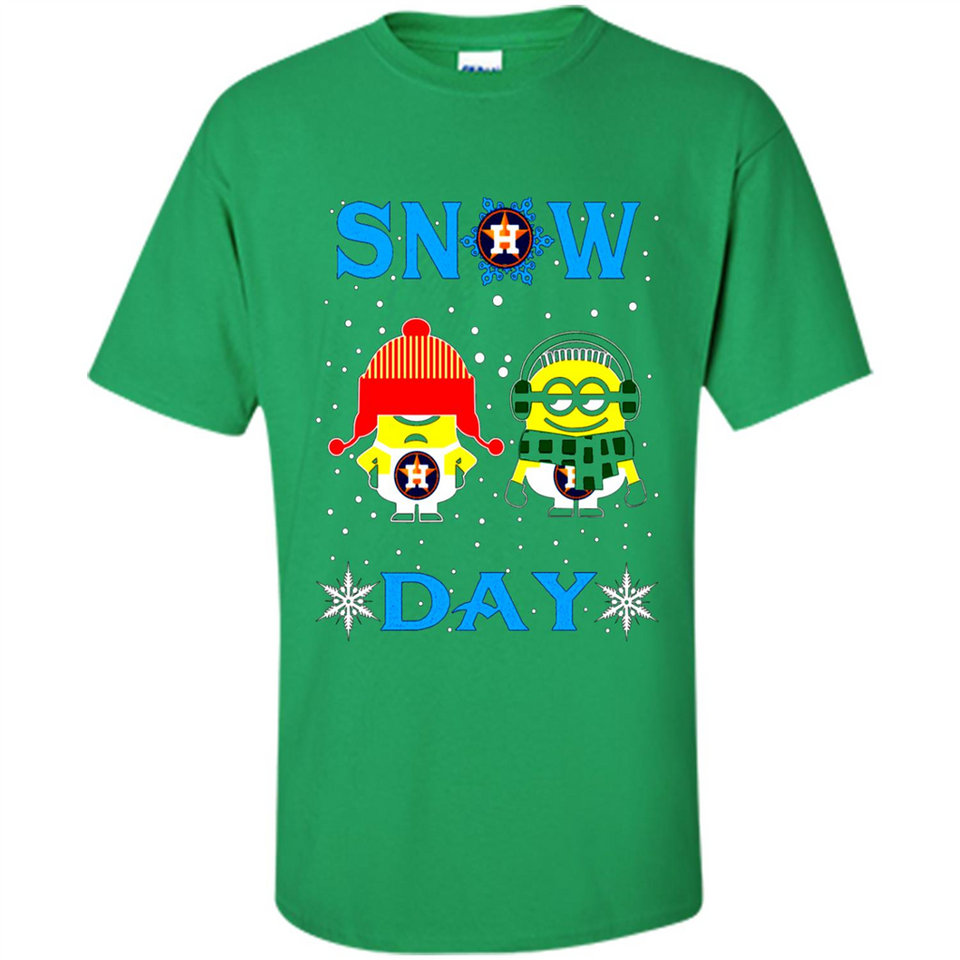 Snow Day Shirt For Houston Astros Vs Minion Fans pingpong