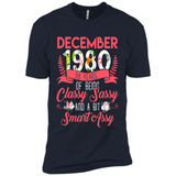 December 1980 38 Years Of Being Classy Sassy - Premium Short Sleeve T-Shirt