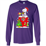 Florida Panthers Snoopy Ugly Christmas Sweaters - Long Sleeve T-Shirt