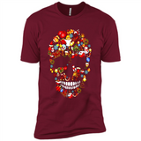 Skull Christmas Decorations Merry Xmas T-Shirt - Premium Short Sleeve T-Shirt