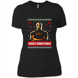 Christmas Ugly Sweater Floyd Mayweather Sweet Christmas - Ladies' Boyfriend T-Shirt