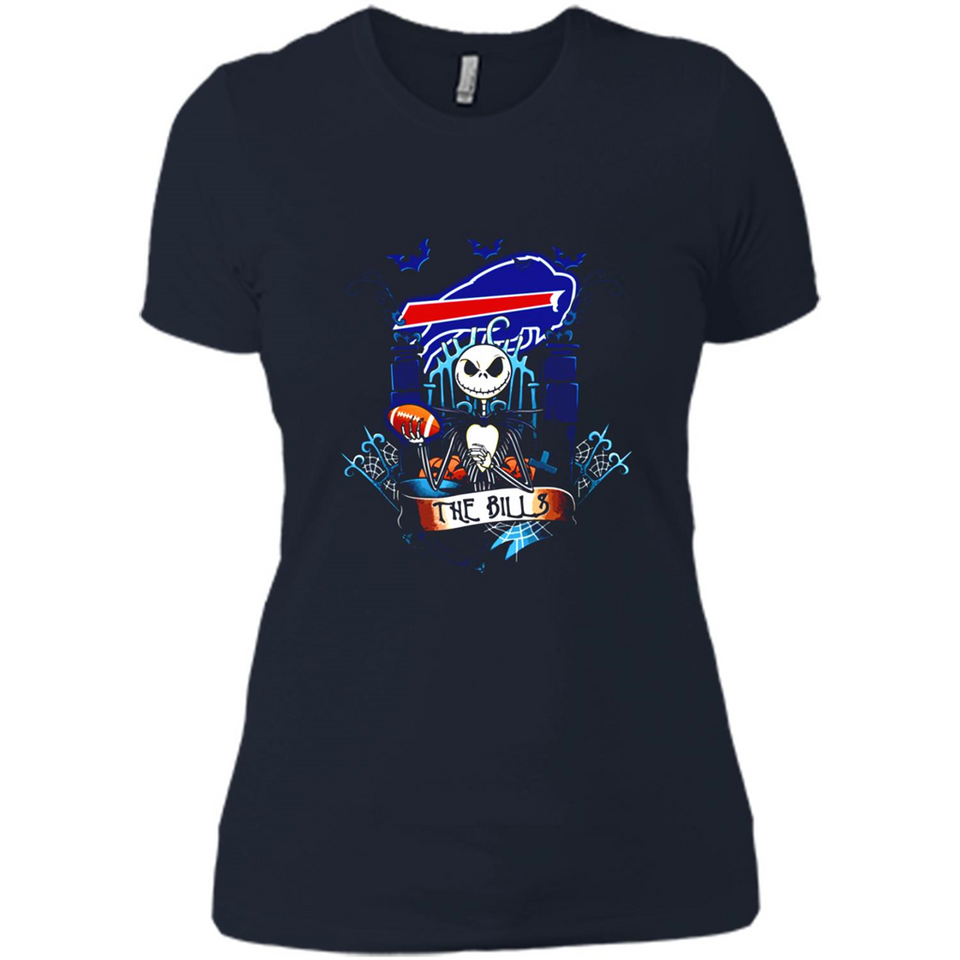 Buffalo Bills Halloween The Nightmare Before Christmas - Ladies' Boyfriend T-Shirt