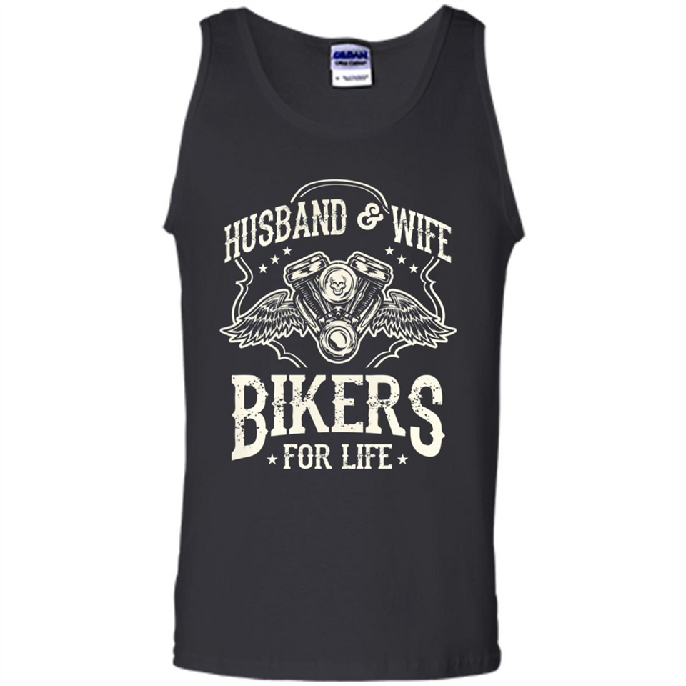 Husband & Wife Biker For Life Couple