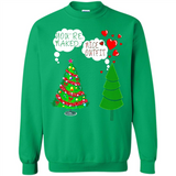 Fir Loves Christmas Tree Funny Undecorated Joke - Sweatshirt