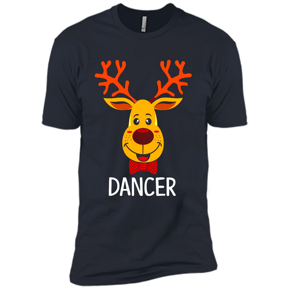 Dancer Santa Claus Funny Xmas Holiday T-Shirt - Premium Short Sleeve T-Shirt