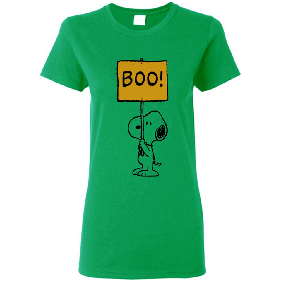 Halloween Snoopy Boo - Ladies Short-Sleeve