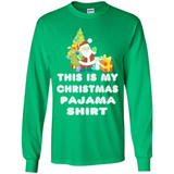 This is My Christmas Pajama Shirt - Santa Bear Tree Gift Tee