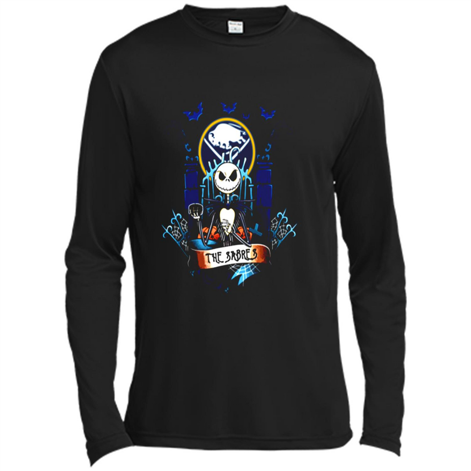 Buffalo Sabres Halloween The Nightmare Before Christmas - Canvas Long Sleeve T-Shirt