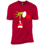 Funny Grinch Hand Holding Santa Hat Ornament Christmas PING PONG