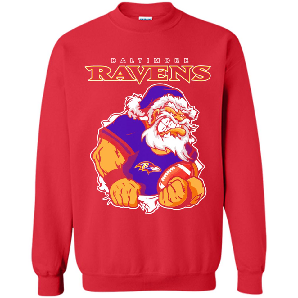 Grumpy Santa Claus Baltimore Ravens Football Team PINGPONG