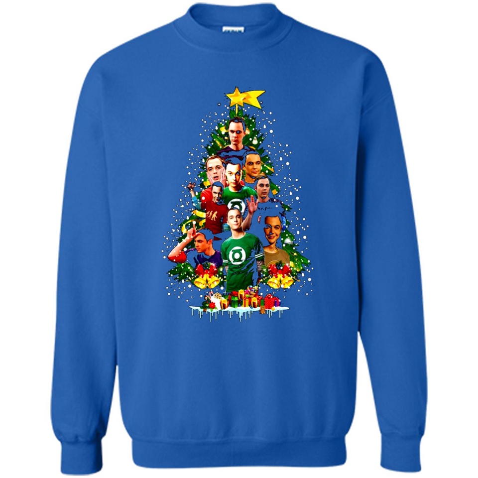 Sheldon Cooper Christmas tree sweater PINGPONG