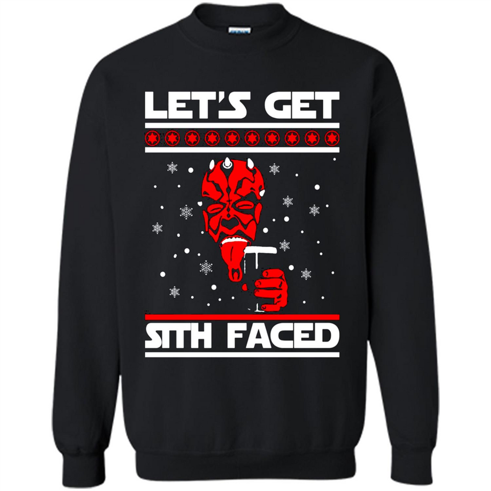 Let’s get sith faced Christmas sweatshirt PINGPONG