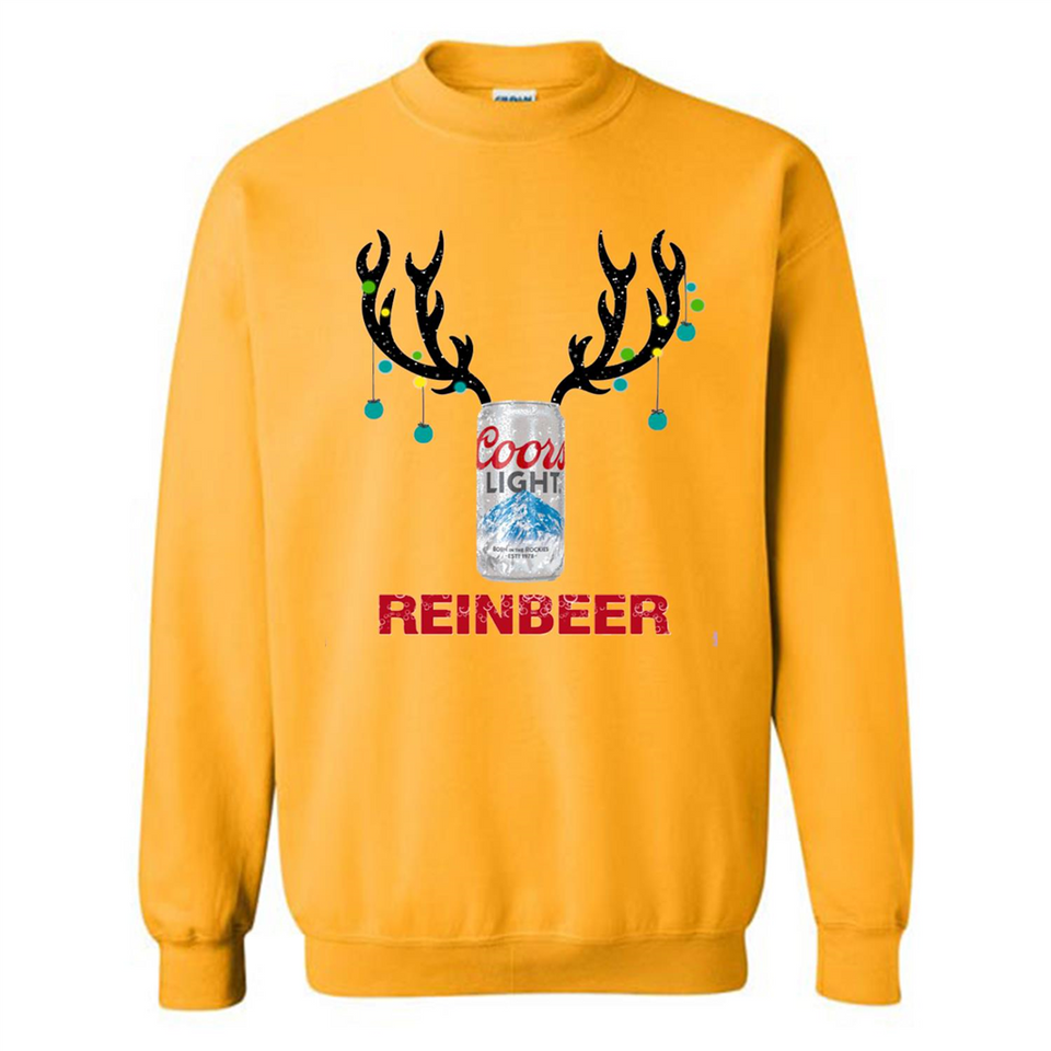 Coors Light Reinbeer Funny Beer Reindeer Christmas Sweatshirt - Sweatshirt