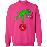 GRINCH HAND HOLDING ARIZONA DIAMONDBACKS GLITTER CHRISTMAS PINGPONG