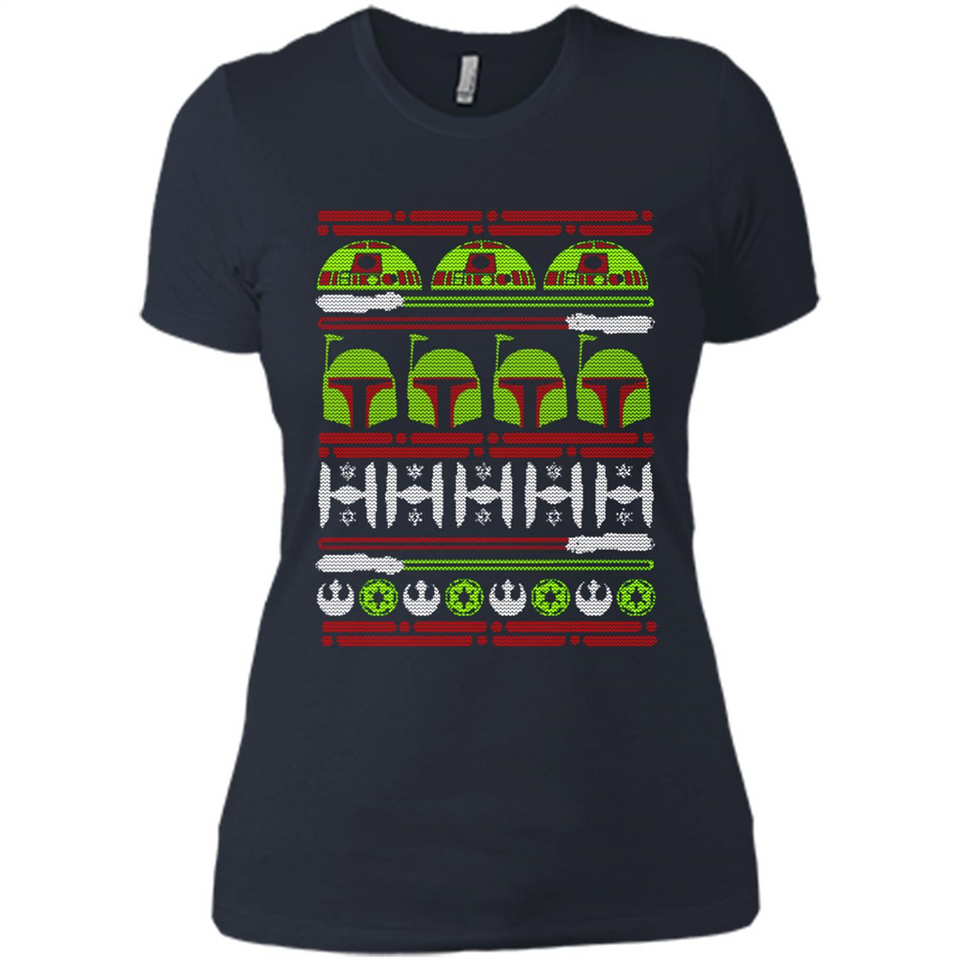 Star Wars - Boba Fett Christmas - Ladies' Boyfriend T-Shirt
