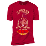 October Guy With Three Sides Quiet Fun Crazy - Premium Short Sleeve T-Shirt