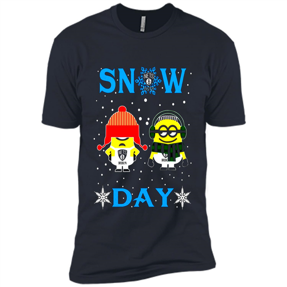 Snow Day Shirt For Brooklyn Nets Vs Minion Fans pingpong