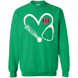 Stethoscope Heart Love Atlanta Falcons For Football Lovers
