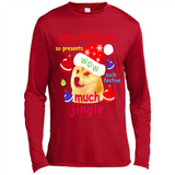 Christmas Doge Meme Shirts Funny Santa Shiba Inu Dog - Canvas Long Sleeve T-Shirt