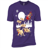 Christmas Santa Golden Retriever Sleigh For Labrador Retriever
