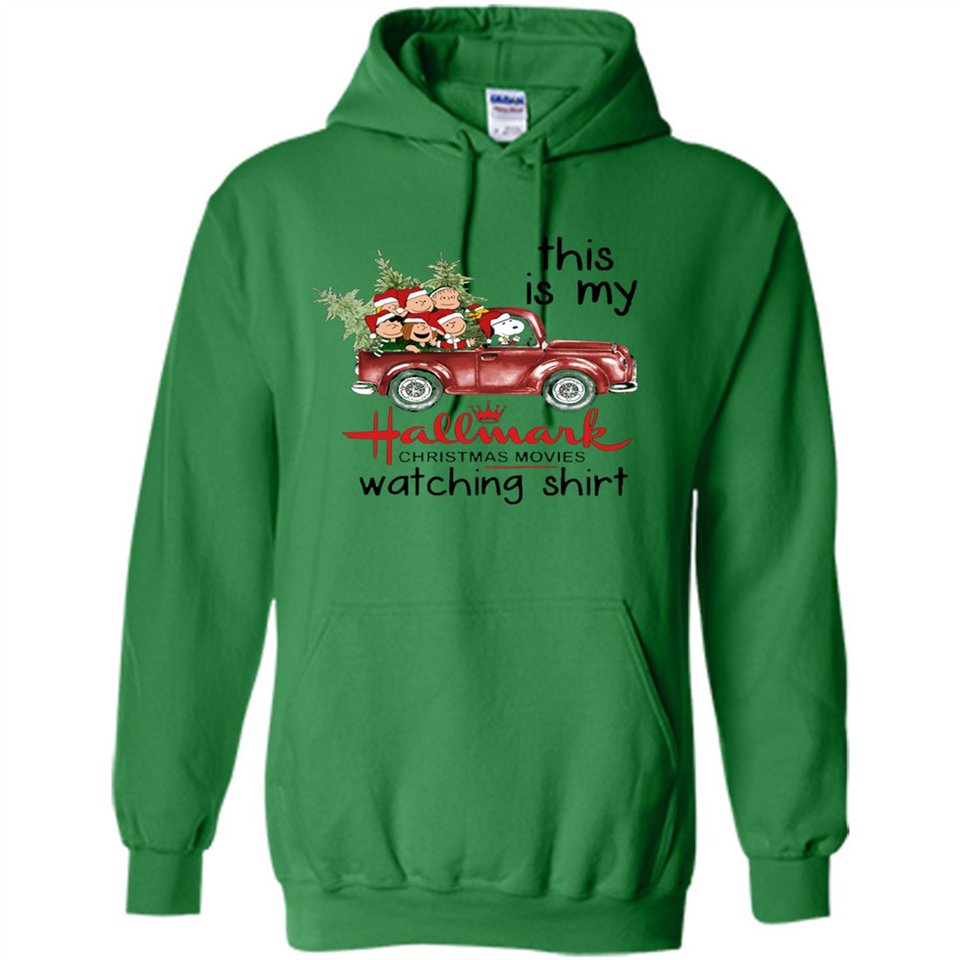 Snoopy This Is My Hallmark Christmas Movies Watching T-Shirt - Hoodie