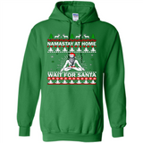 Namastay at home and wait for Santa Christmas sweatshirt PINGPONG