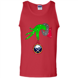GRINCH HAND HOLDING BUFFALO SABRES GLITTER CHRISTMAS PINGPONG