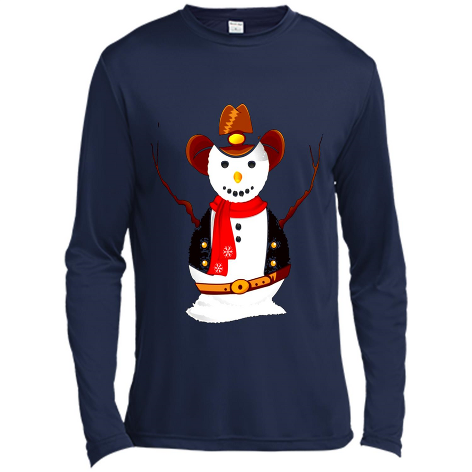 Snowman Cowboy Merry Christmas Xmas