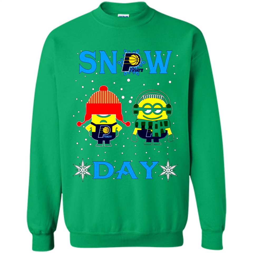Snow Day Shirt For Indiana Pacers Vs Minion Fans pingpong