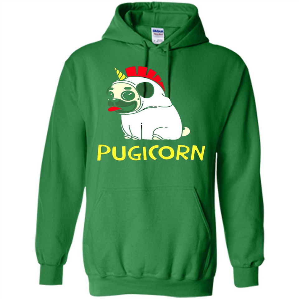 Pugicorn Pug Unicorn Funny Shirt PINGPONG - Hoodie