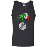 Amazing shirt San Antonio Spurs Glitter Grinch Monogram Ornament Christmas Gift - Tank Top