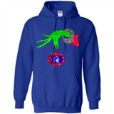 GRINCH HAND HOLDING DUKE BLUE DEVILS GLITTER CHRISTMAS PINGPONG