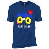 HEART BREAKER BLUE MONSTER TRUCK VALENTINE'S DAY