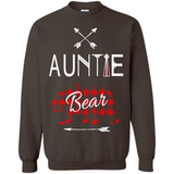 Aunt Shirt Buffalo Plaid Family Camp Bear Tee - Sweatshirt