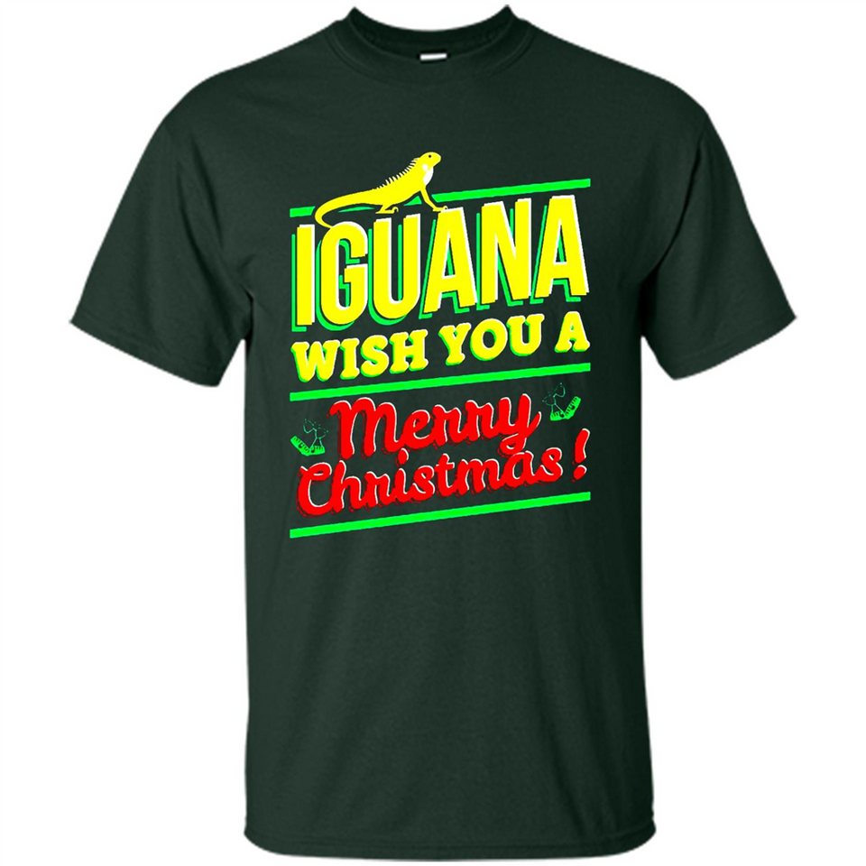 Iguana Wish You A Merry Christmas Animal - Shirt
